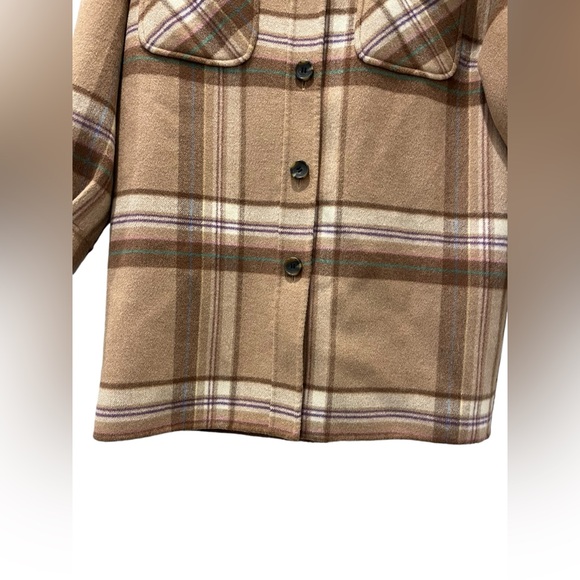 LNA Women's Beige Tan Plaid Boyfriend
Shacket Size Small Rugged Outdoors - Picture 7 of 16